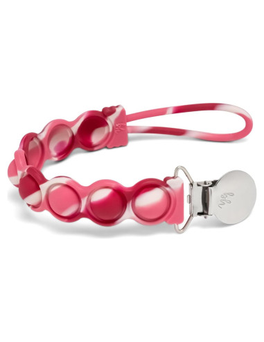 Clip para Chupete BooginHead PaciGrip Rubí Sensory 100% Silicona