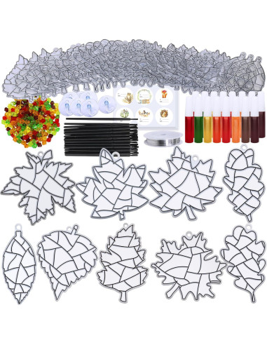 Winlyn Kit de Manualidades Atrapa Rayos Otoño 27 Piezas