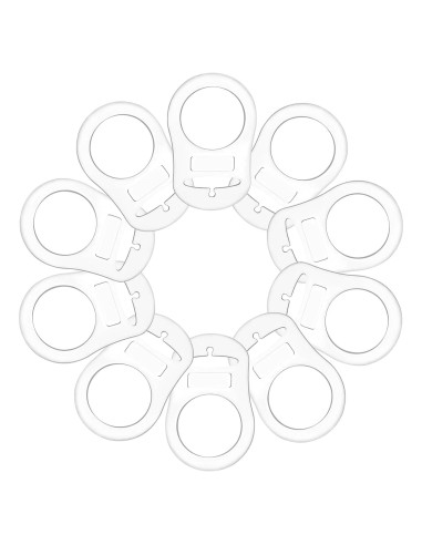 10 Anillos Adaptadores de Silicona para Chupetes MAM