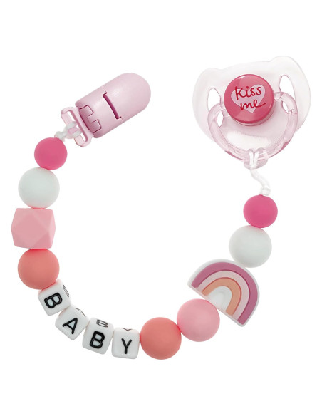 Conjunto de Chupete Magnético Rosa y Clip para Muñecas Reborn Conjunto de Chupete Magnético Rosa y Clip para Muñecas Reborn