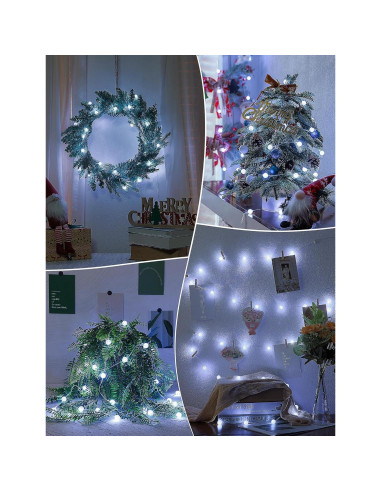 Luces de Cuerda LED BEEWIN 30 Bulbos Blancos 5M Impermeables