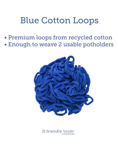 Loops de Algodón Harrisville para Potholders 7" - 2 Piezas