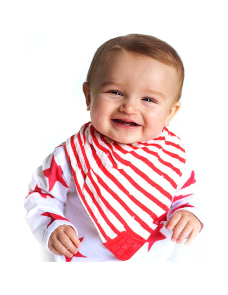 Babero de Dentición Nuby 3 Piezas Algodón 100% Natural Reversible Babero de Dentición Nuby 3 Piezas Algodón 100% Natural Reversible
