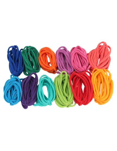 Telar de Tejer Tachiuwa 192PCS Anillos Acrílicos Multicolor