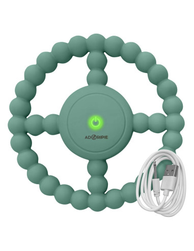 Anillo de Dentición ADORIPIE Verde - Silicona Segura 12.7 cm