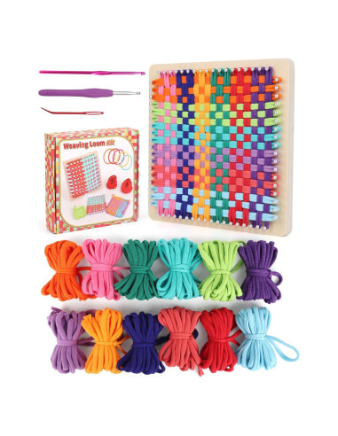 Kit de Telar de Madera Coopay para Posavasos - 192 Lazos