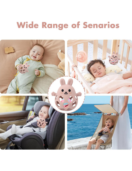 Mordedor de Silicona para Bebés Sichy - Conejo Rosa 0-6 Meses Mordedor de Silicona para Bebés Sichy - Conejo Rosa 0-6 Meses