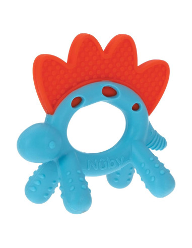 Nuby Geo Zoos Dino - Masajeador de Encías para Bebés 3+ Meses