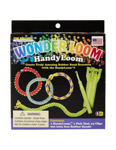 Telar Manual The Beadery con 600 Bandas de Goma y Clips