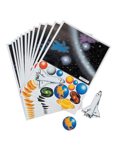 Stickers Sistema Solar Fun Express - 14 Piezas Educativas