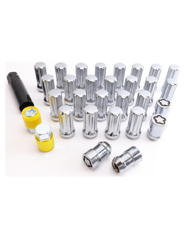Bloqueos de Rueda M14 x 1.5mm YYHHZZ - 4 Tuercas + 2 Llaves