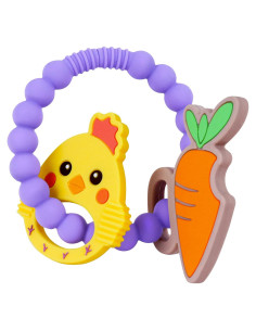 Juguete de Dentición Colorido Pascua para Bebés 0-6 Meses