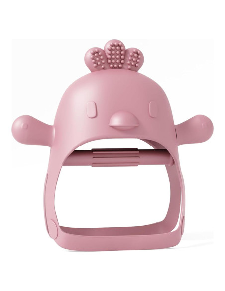 Mordedor Chupete Rosa Muqee Peeko para Bebés 3 meses Mordedor Chupete Rosa Muqee Peeko para Bebés 3 meses