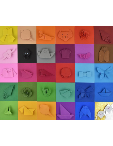 Papel de Origami Doble Cara Origamipolly 100 Hojas 7.62x7.62cm Papel de Origami Doble Cara Origamipolly 100 Hojas 7.62x7.62cm