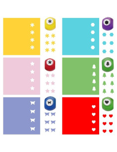 Set de 112 Suministros de Manualidades DIY FindTop - Tijeras, Troqueles y Papel 2