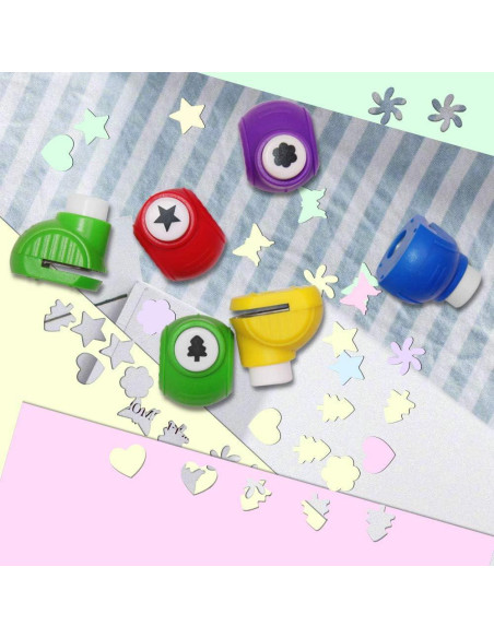 Set de 112 Suministros de Manualidades DIY FindTop - Tijeras, Troqueles y Papel Set de 112 Suministros de Manualidades DIY FindTop - Tijeras, Troqueles y Papel