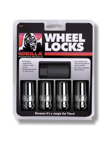 Bloqueos de Rueda Gorilla Automotive 76691N 9/16" Cromo Bloqueos de Rueda Gorilla Automotive 76691N 9/16" Cromo
