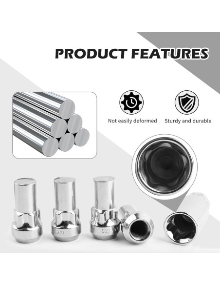 Tuercas de bloqueo de rueda Carleef M14x1.5 para coches Tuercas de bloqueo de rueda Carleef M14x1.5 para coches