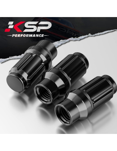 Tuercas de Rueda KSP M12x1.5 24PCS Acorn Negra para Toyota Tuercas de Rueda KSP M12x1.5 24PCS Acorn Negra para Toyota