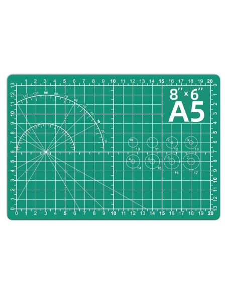 Alfombrilla de Corte DIYSELF 20x15cm PVC Autocurativa Verde Alfombrilla de Corte DIYSELF 20x15cm PVC Autocurativa Verde