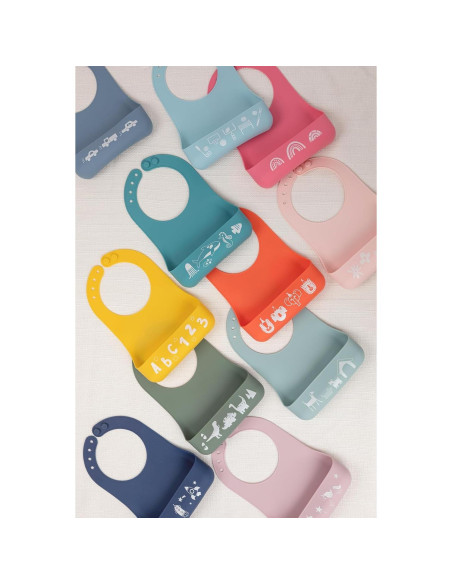 Babero de Silicona Bella Tunno Little Bites - Libre de BPA Babero de Silicona Bella Tunno Little Bites - Libre de BPA