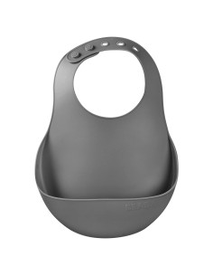 Babero de Silicona BEABA Carbono con Recogedor para Bebés