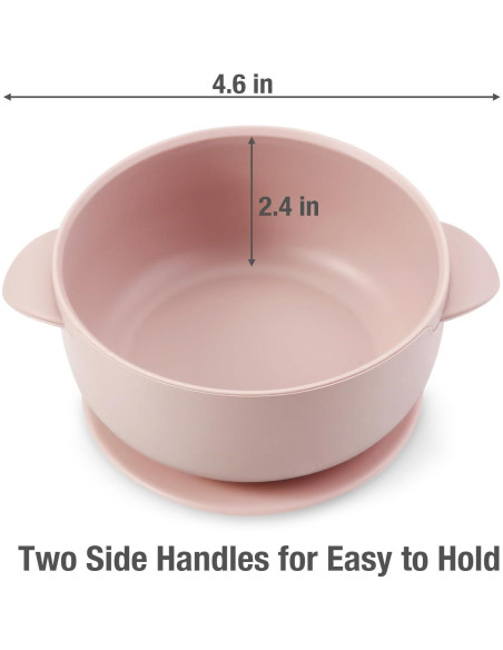 Conjunto de Alimentación Silicona PandaEar 5 Piezas Rosa Conjunto de Alimentación Silicona PandaEar 5 Piezas Rosa