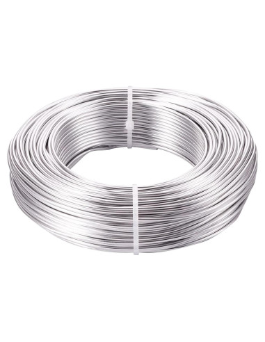 Alambre de Aluminio Plateado 2mm 55m PH PandaHall para Manualidades