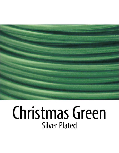 Alambre Artístico Beadalon 26 Calibre Plateado 13.72 m Verde Navidad Alambre Artístico Beadalon 26 Calibre Plateado 13.72 m Verde Navidad