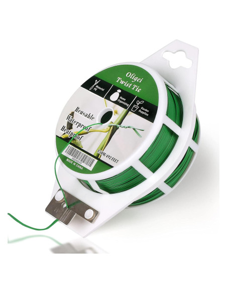 Ataduras para Plantas Oligei 150m Verde PVC Resistente Ataduras para Plantas Oligei 150m Verde PVC Resistente