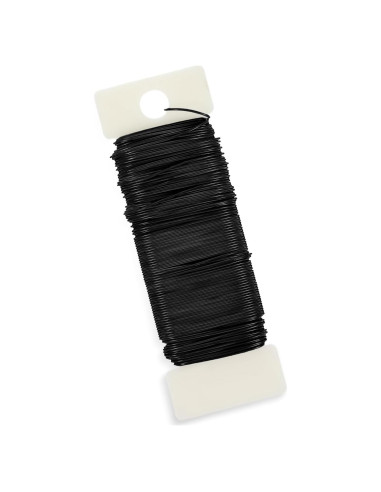 Alambre Floral Negro 22 Calibre Aiyorse 35 Metros DIY