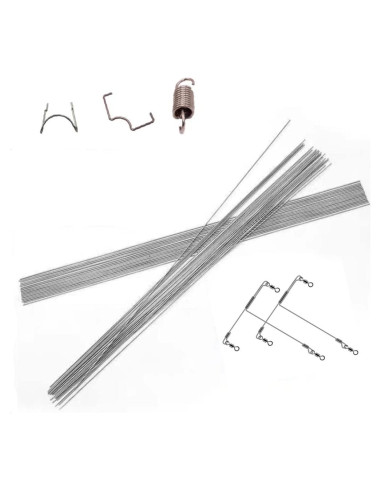 Alambre de Resorte de Acero Inoxidable 304 0.8mm 40cm 25pcs