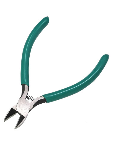 Alicates de Corte Diagonal iexcell 4.5" Verde Acero-Cromo-Vanadio