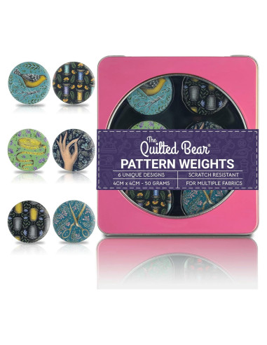 Juego de Pesas para Patrones The Quilted Bear 6x40mm