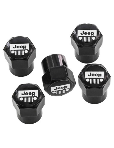 Cubiertas de Tapa de Válvula Jeep JEVCK-LG - Paquete de 5