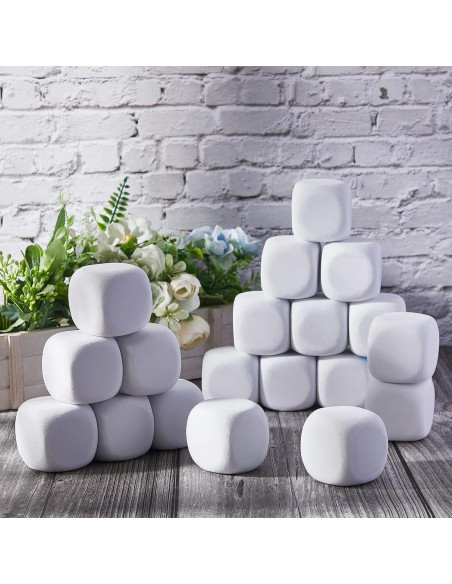 50 Dados Blancos de Espuma EVA Deekin 5 cm para Manualidades 50 Dados Blancos de Espuma EVA Deekin 5 cm para Manualidades