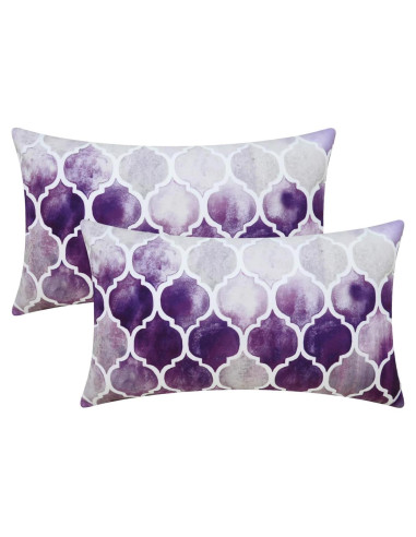 Fundas de Cojín Rectangulares CaliTime Pack 2 30x50cm Geométrico