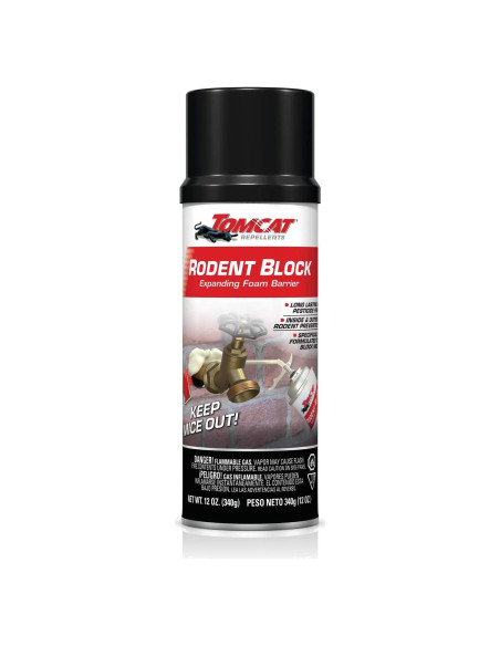 Espuma Expandible Tomcat Rodent Block 340 g - Bloqueo de Ratones Espuma Expandible Tomcat Rodent Block 340 g - Bloqueo de Ratones