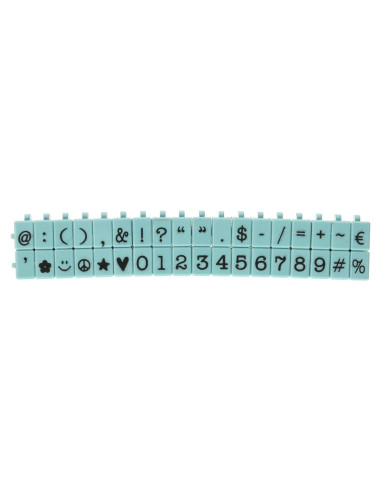 Juego de Sellos Conectables Contact USA CU-07120 Mediano Azul