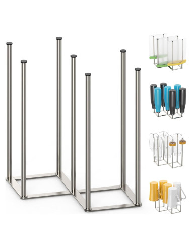 Soporte Plegable para Secar Botellas KORRTFID Acero Inoxidable