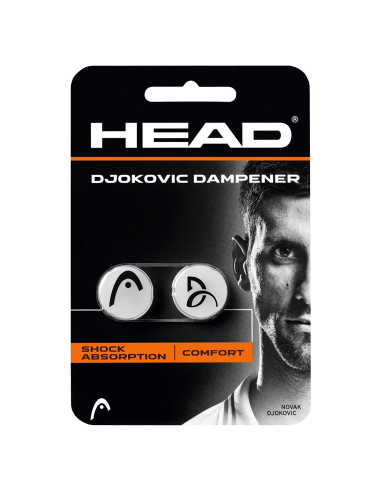 Amortiguador de Vibraciones HEAD Djokovic - 2 Unidades - Blanco/Negro
