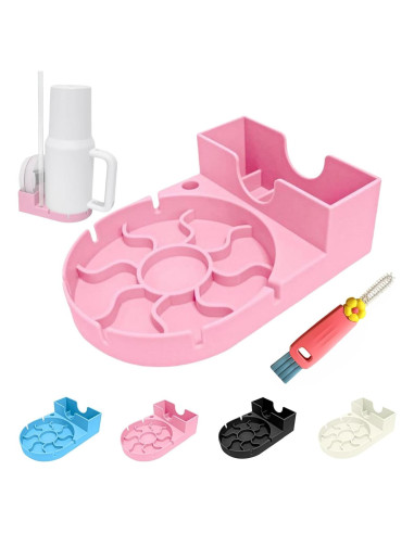 Soporte de Secado de Botellas RDIEZCO Rosa 10.5 cm Silicona