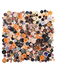 Botones de Madera Tosnail 1200 Piezas para Manualidades