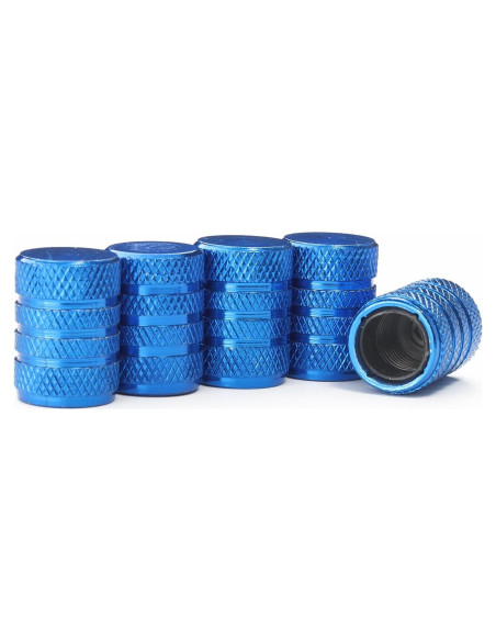 Tapas de Válvula de Neumático Zinytrae 5 pcs Aluminio Azul Tapas de Válvula de Neumático Zinytrae 5 pcs Aluminio Azul