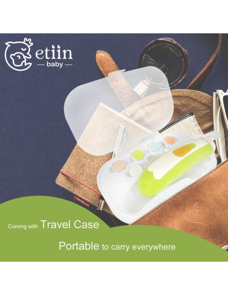 Cortador de Uñas Eléctrico Etiin para Bebés con Luz LED Cortador de Uñas Eléctrico Etiin para Bebés con Luz LED