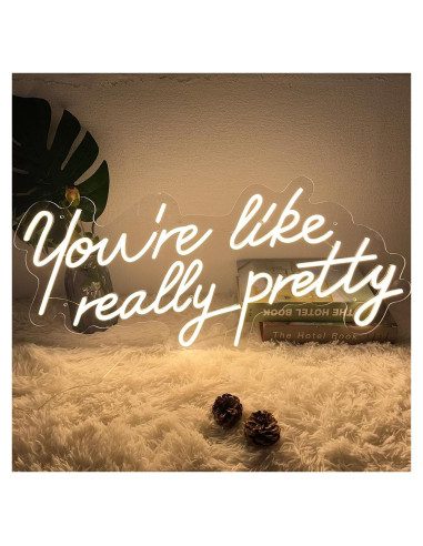 Cartel de Neón Eres Realmente Bonita ZPLNOSIN 54.9x25.1 cm