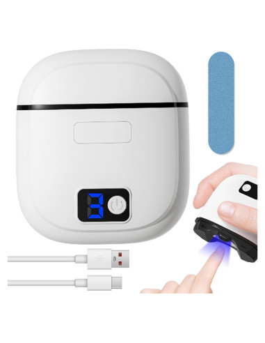 Cortador de Uñas Eléctrico Epinovo Recargable USB Blanco