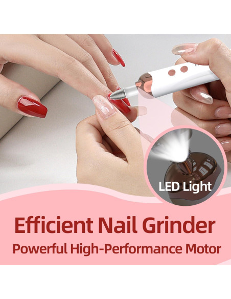 Lima de Uñas Eléctrica Inalámbrica 7d24hcare, 5 Velocidades Lima de Uñas Eléctrica Inalámbrica 7d24hcare, 5 Velocidades