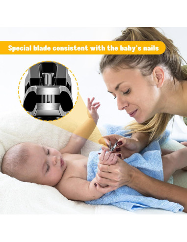 Cortauñas para Bebés FVION - Acero Inoxidable Negro