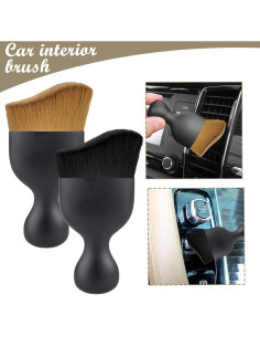 Cepillo de Limpieza Interior de Auto Genérico 10x5 cm Nylon 2